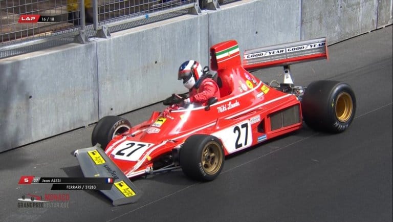 Jean Alesi összetörte Niki Lauda autóját a hétvégén