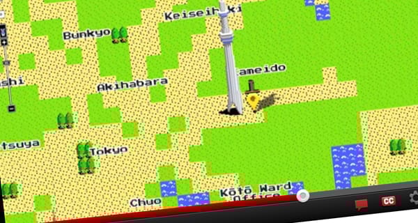 Google áprilisi tréfa - 8 bites Maps [videó]