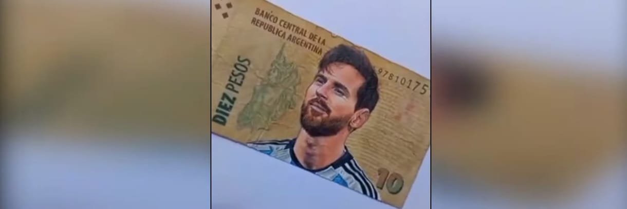 Régi bankjegyre festették Messi arcképét, az 20 forint helyett rögtön 120 ezret ért