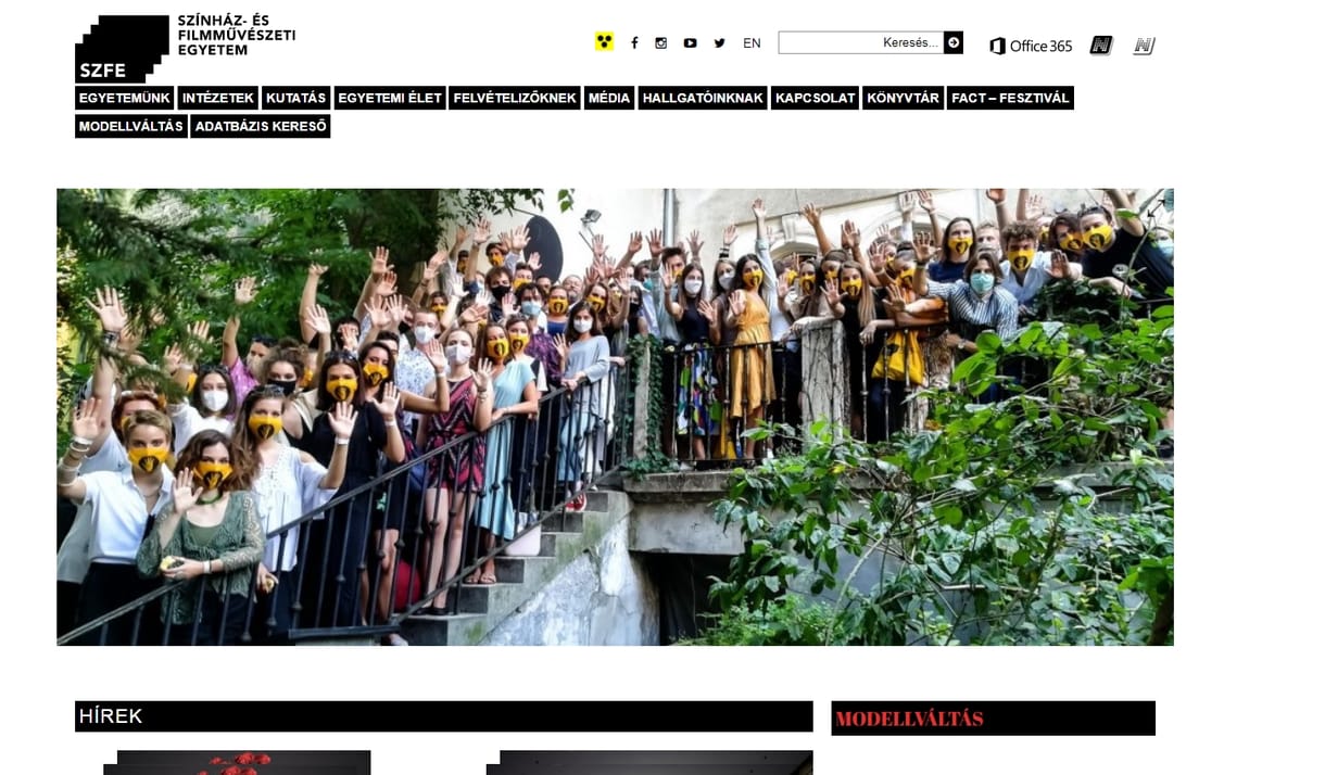 Támadás érte a Színművészeti honlapját
