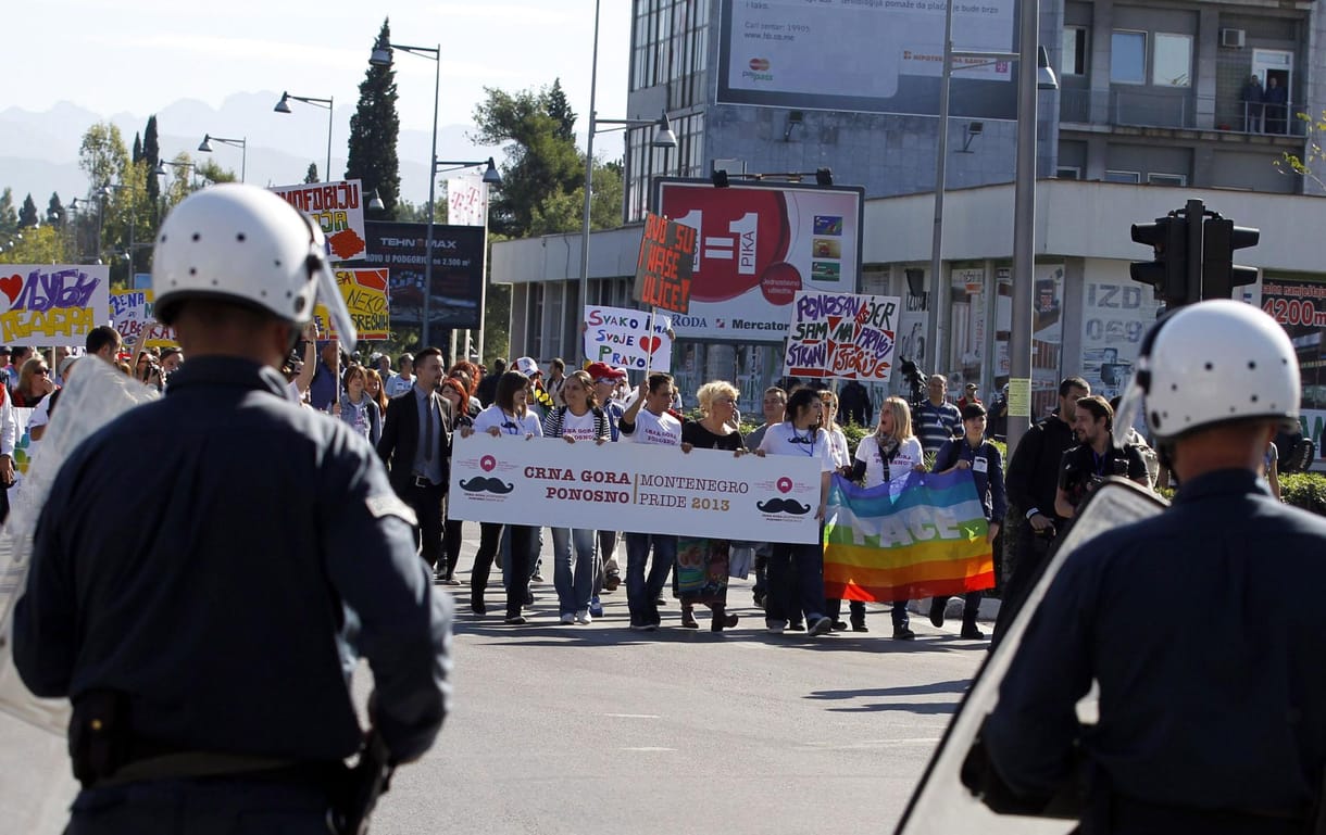 Megtartották az első melegfelvonulást Montenegróban