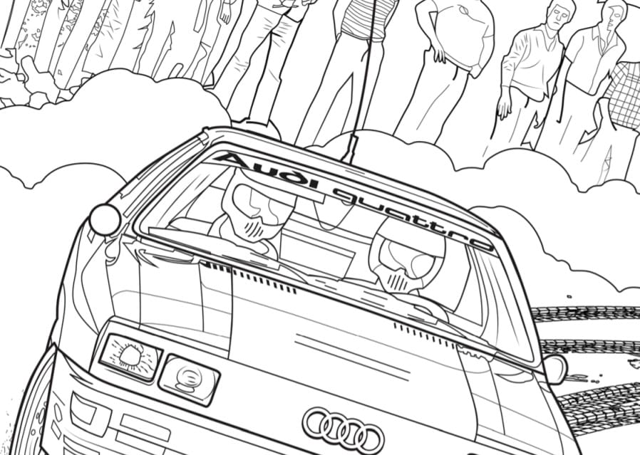 A gyárak állnak, így színezőkönyvvel állt elő az Audi