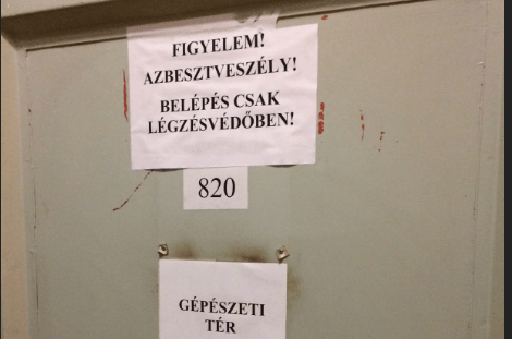 Itt találtak azbesztet az OSZK-ban