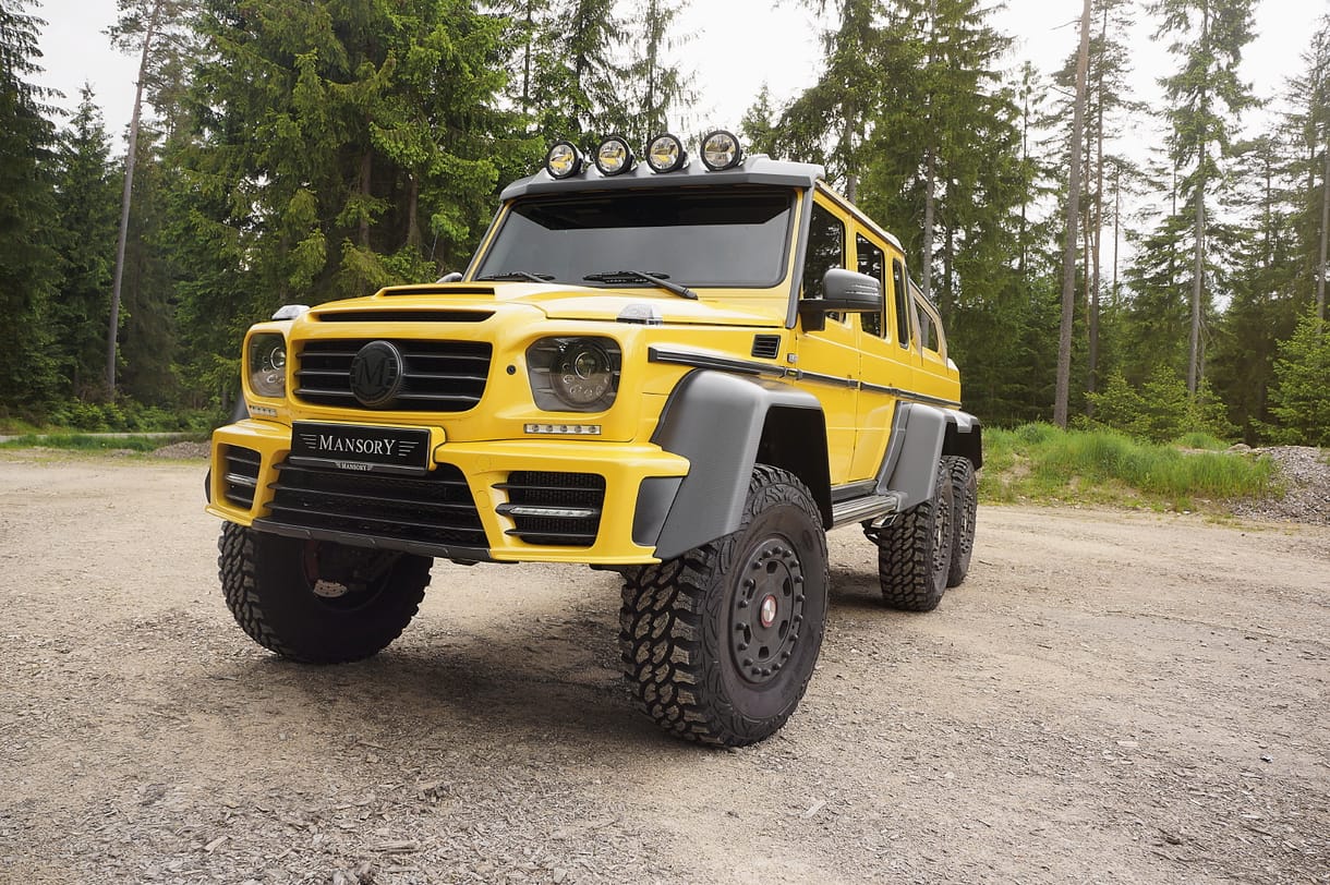 Mansory plusz Mercedes AMG 6x6, egyenlő sárga rettenet