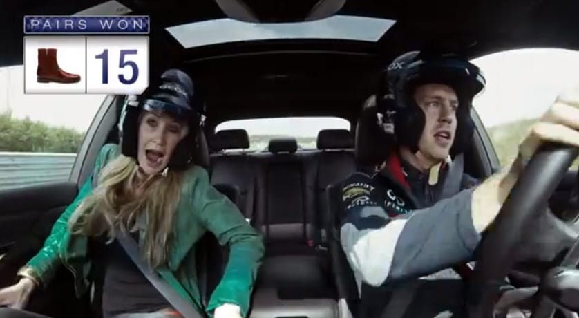 Videó: így kínozza Sebastian Vettel a nőket