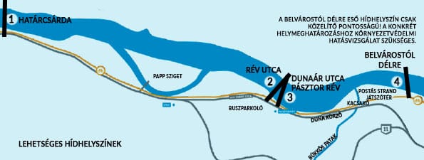 Elutasították a szentendreiek a kormány által erőltetett híd tervét