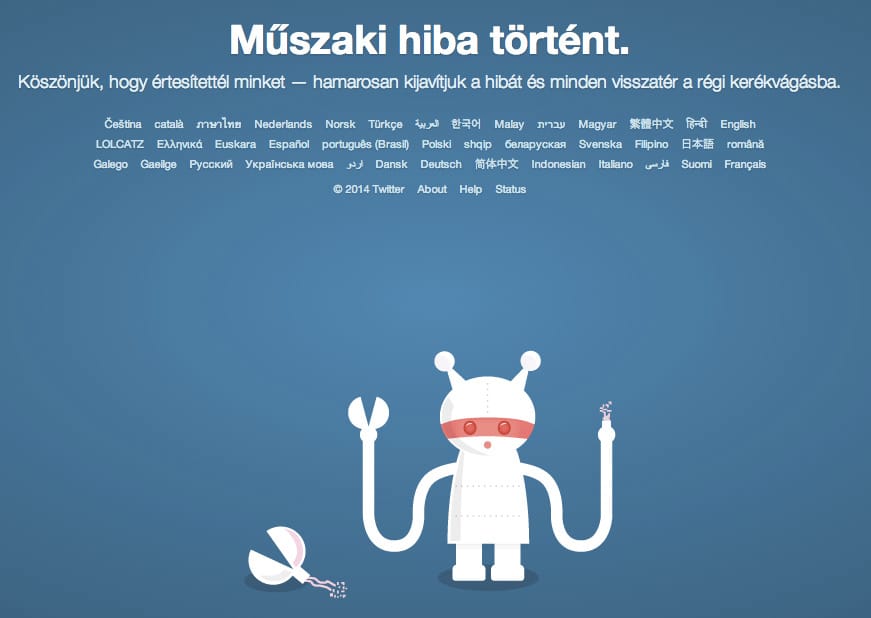 Állt a Twitter
