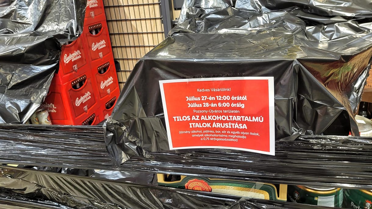 Magyarul figyelmeztet a pozsonyi Lidl, hogy nem lehet alkoholt venni