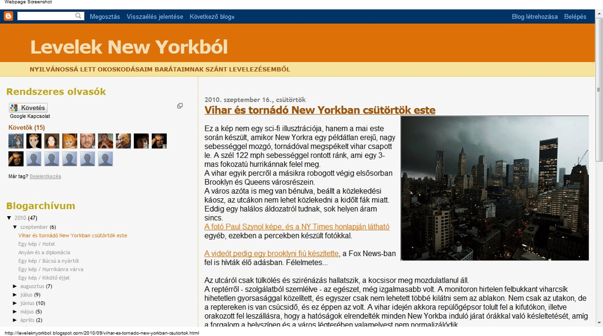 Hatalmas vihar tombolt New Yorkban