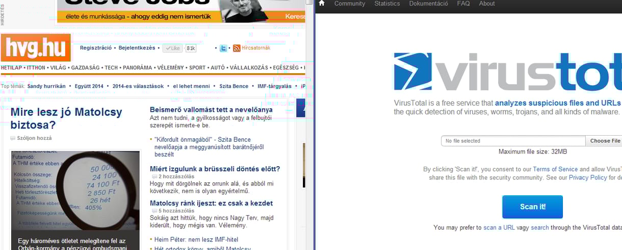 Így böngészhet egyszerre két oldalon