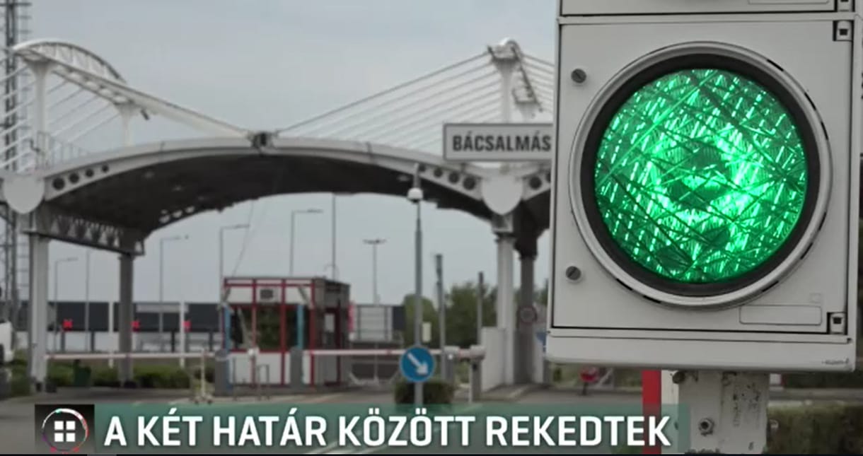 A szerb és a magyar határ közé szorult több utas is Bácsalmásnál