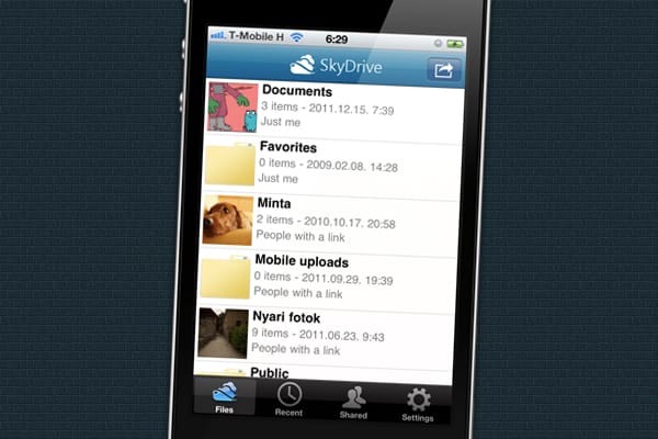 Letölthető a Microsoft Skydrive iOS-re és WP7-re is!