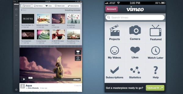 Letölthető az új Vimeo alkalmazás iOS-re! Hatalmas változás!