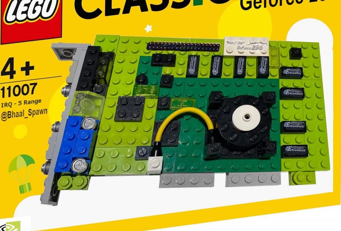 Valaki megépítette legóból a világ első GeForce videokártyáját