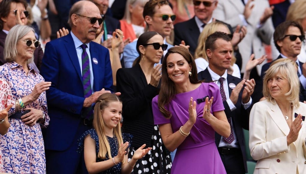 Katalin hercegnét állva tapsolták Wimbledonban