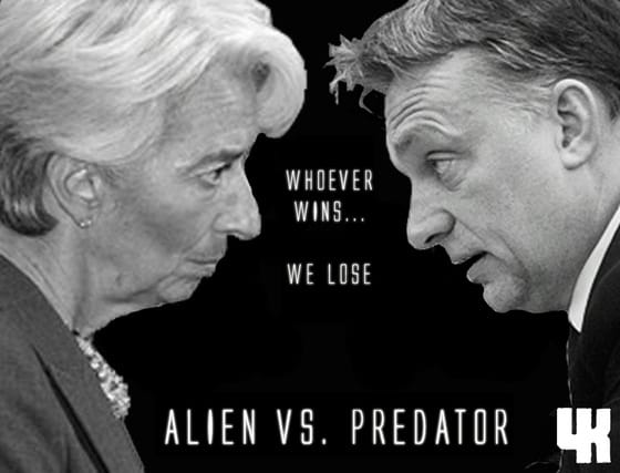 Alien vs. Predator: plakátot tervezett Orbánról és Lagarde-ról a 4K! 