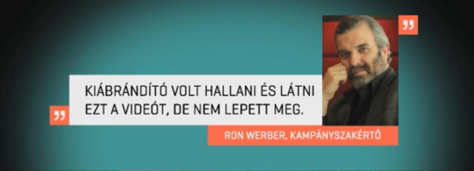 Ron Werber: Kiábrándító volt Ungár Péter videóját látni és hallani
