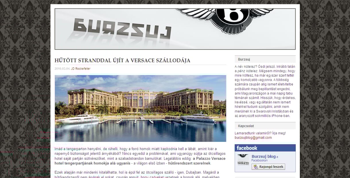 Hűtött tengerparttal újít az egyik luxusszálloda