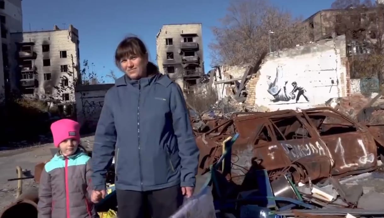 Könnyfakasztó videót készített Banksy Ukrajnában