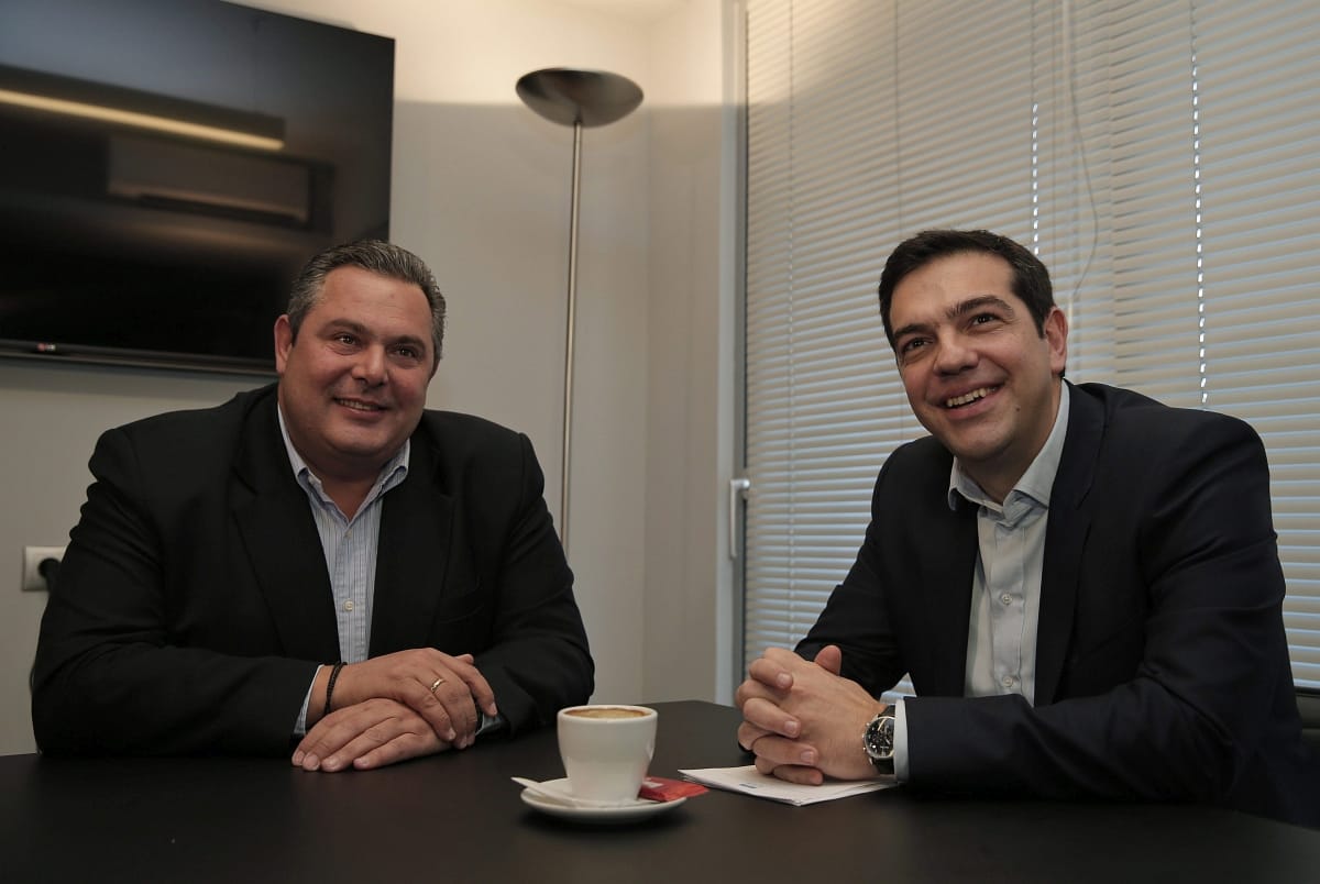 Szélsőjobbal alakít koalíciót az új szélsőbalos görög kormány
