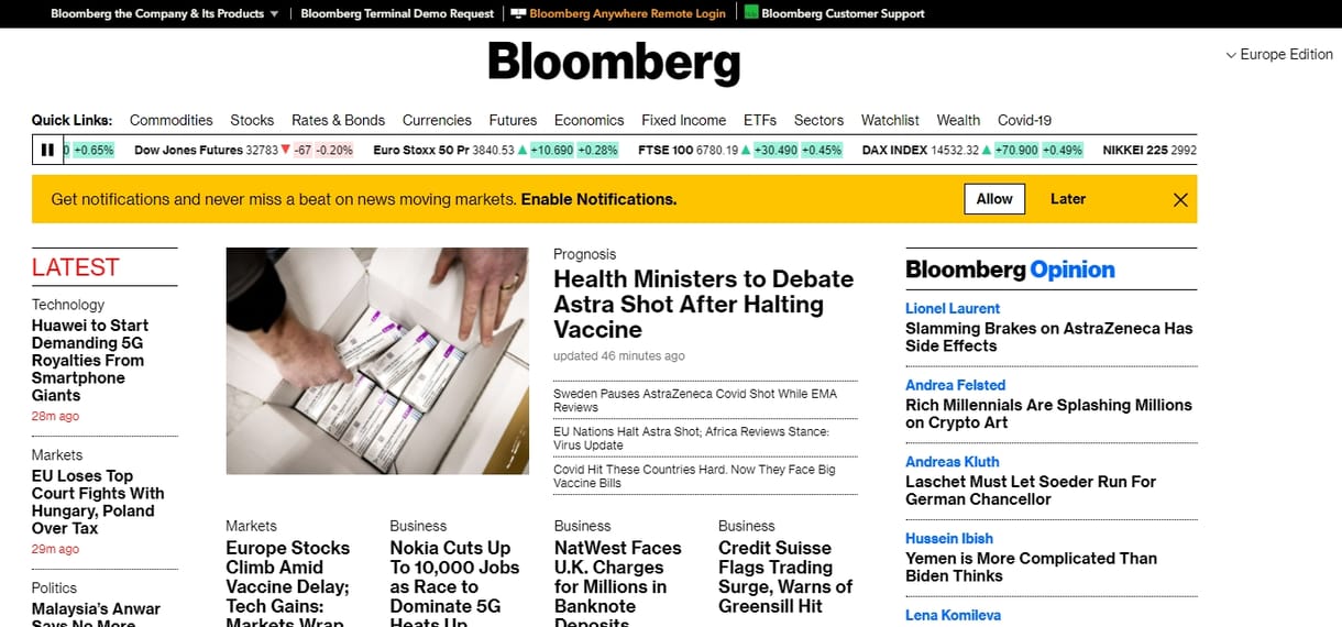 Magyarországra jön a Bloomberg