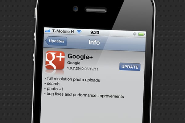 Frissült a Google+ alkalmazás iOS alatt