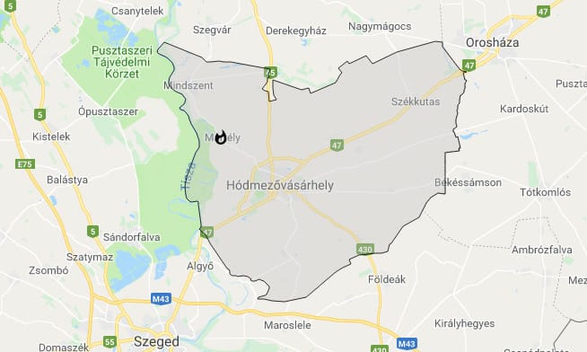 Kigyulladt egy gépkocsi Mártélyon