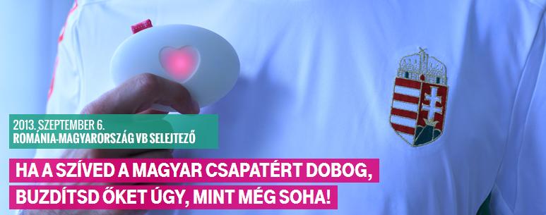 Szívdobbanást lehet küldeni a románok ellen induló focistáknak
