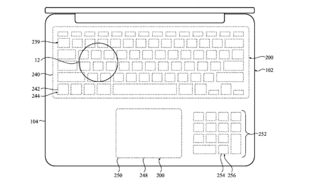 Apple-szabadalom: billentyűzet billentyűk nélkül?
