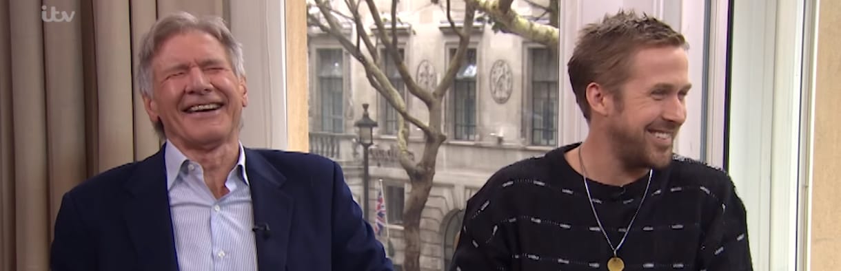Harrison Ford és Ryan Gosling röhögőgörcsöt kapott interjú közben - videó