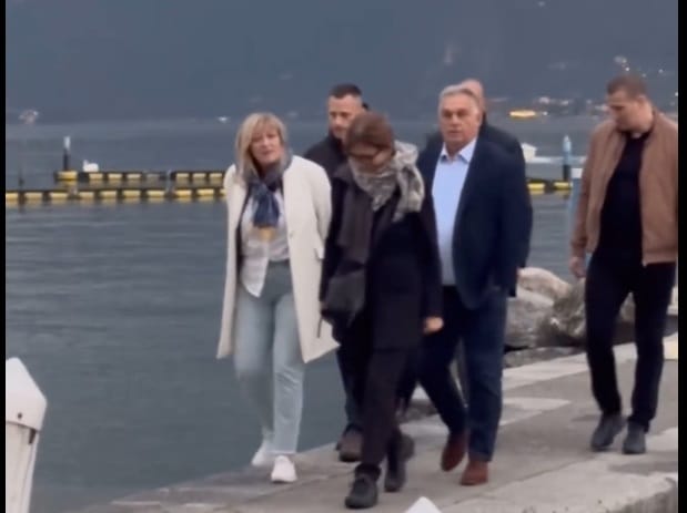 Az olasz sajtó kitálalta, hogy Orbán Viktor szombat este compót vacsorázott Schmidt Máriával