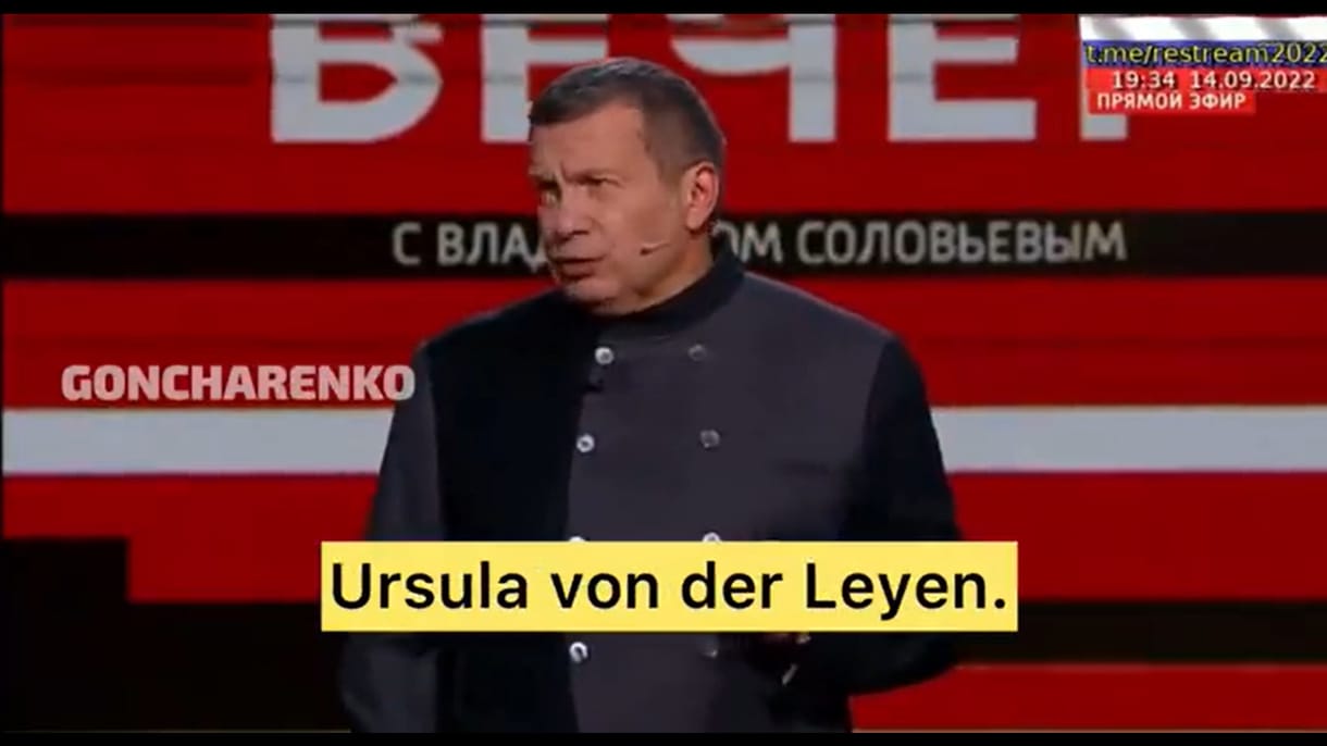 Orosz műsorvezető Ursula von der Leyenről az állami tévében: Hogy a f*szomba is hívják?