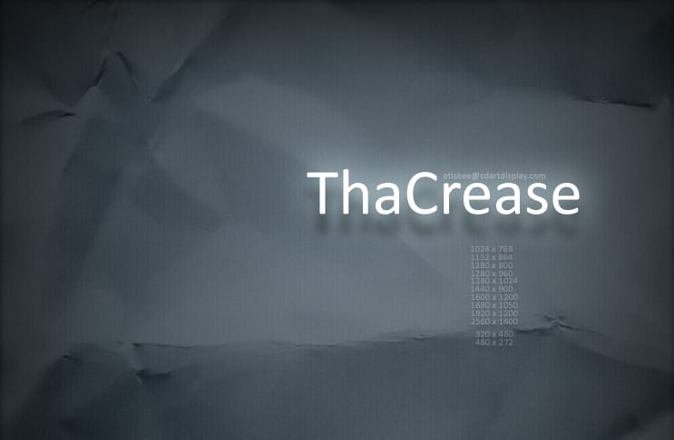 Mai háttérkép: ThaCrease Walls - gyűrött kartont az Asztalra!