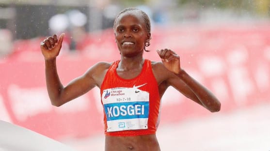 Brigid Kosgei megdöntötte a női maratonfutás világrekordját