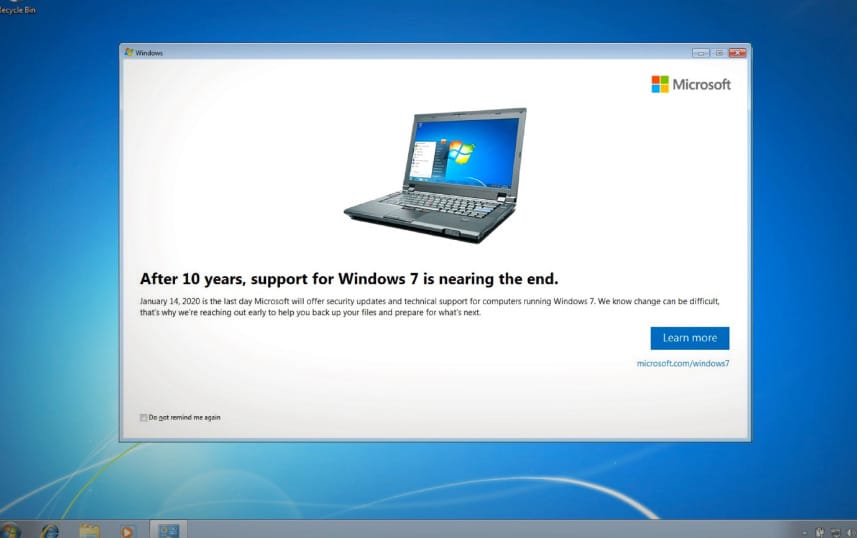 Ha Windows 7 fut a gépén, tudjon róla: nincs mese, jön a likvidálós figyelmeztetés