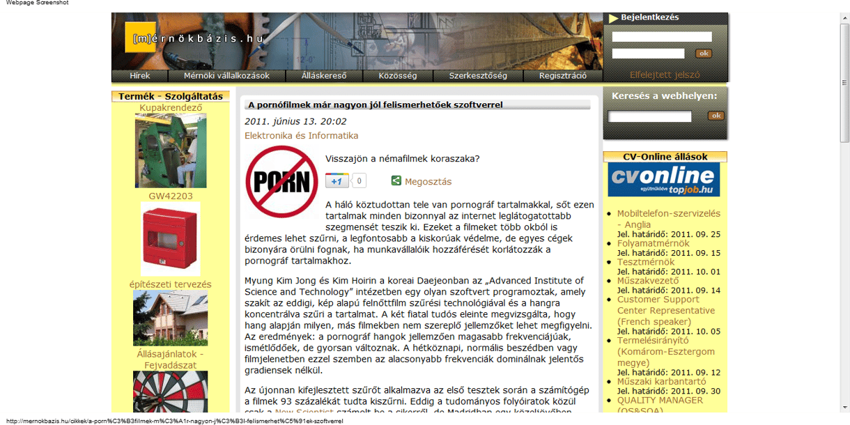 Új technológiával szűrnék a pornófilmeket