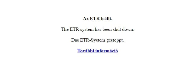 Véget ért egy korszak, Szegeden is lekapcsolták az ETR-t
