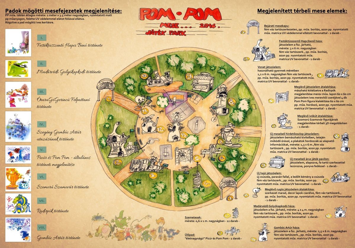 Pom Pom játszótér nyílik Budán – látványterv
