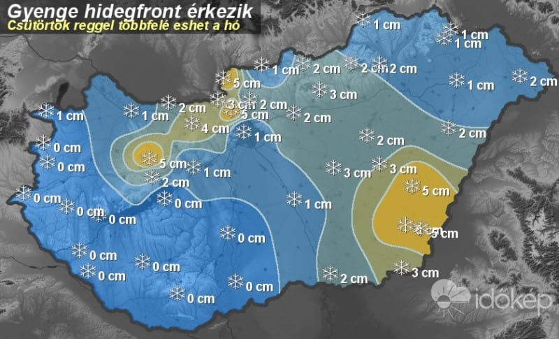 Éjjel látványhó érkezik az országba - térképpel!