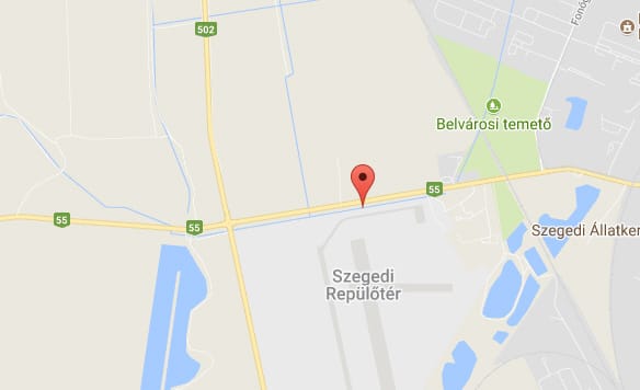 Hat autó rohant egymásba a szegedi reptérnél