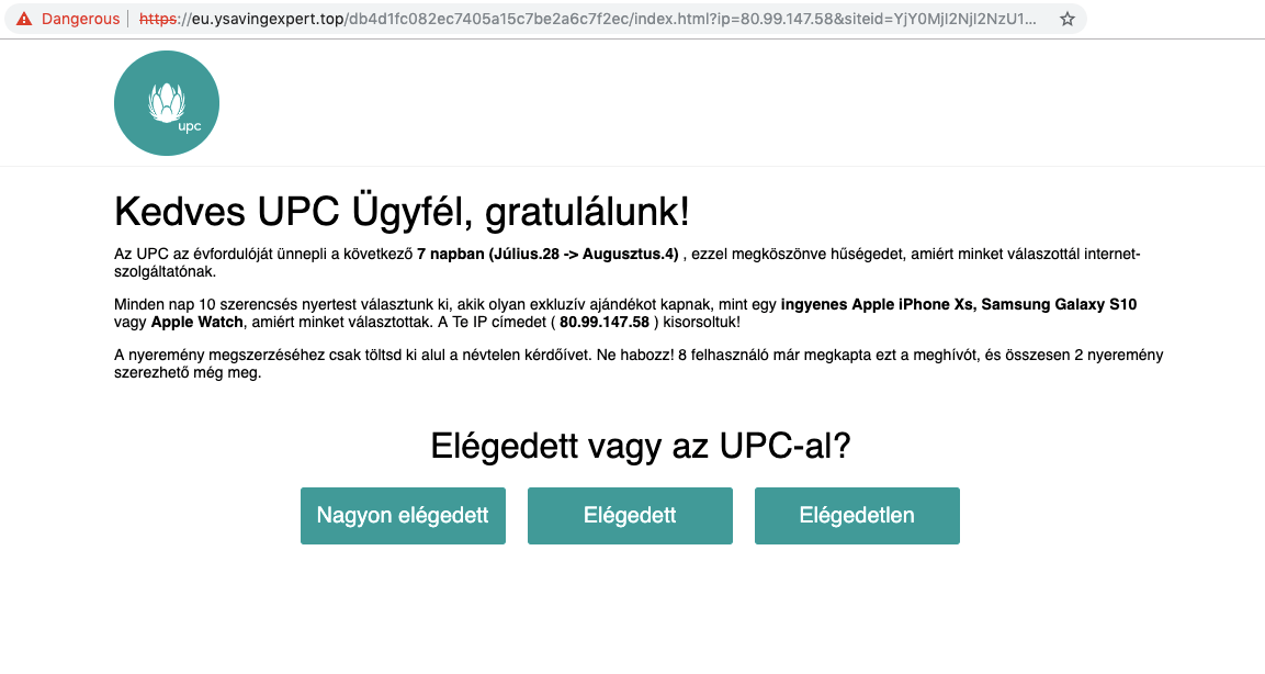 A UPC is megerősítette: csalók vadásznak a netezők bankkártyáinak adataira