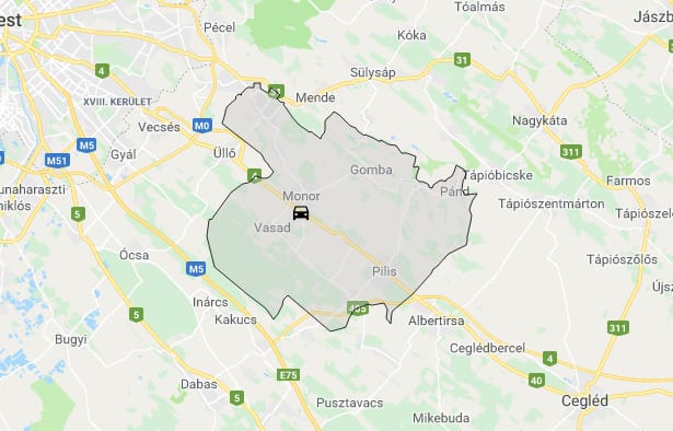 Felborult egy autó a 4-es főúton