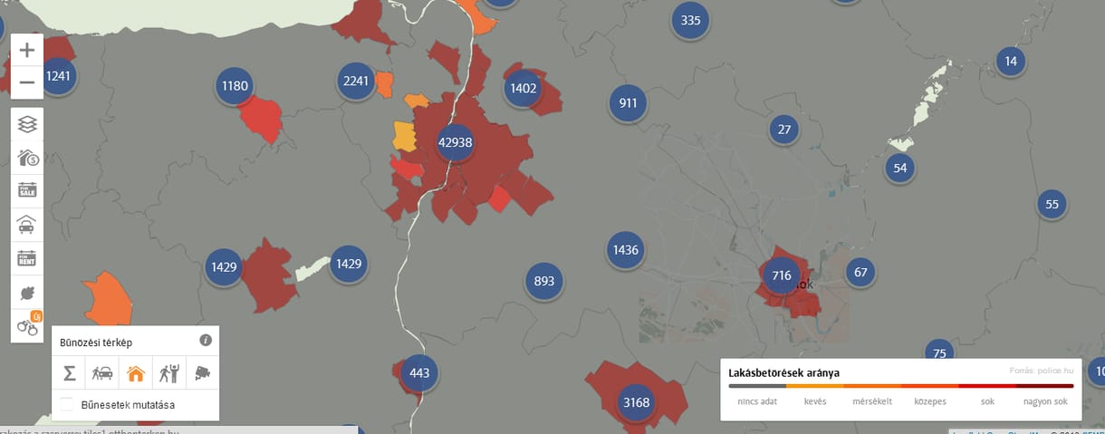 Innen kiderül, mennyire biztonságos az utca, ahol lakik