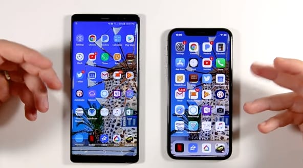 Ön mit tippel, melyik gyorsabb? Itt a Galaxy Note8 és az iPhone X sebességtesztje
