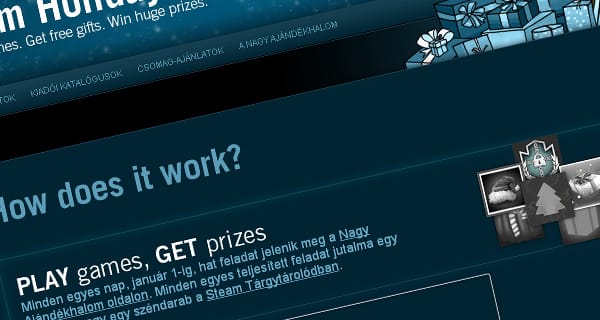 Steam - apró feladatok, ajándékok ellenében