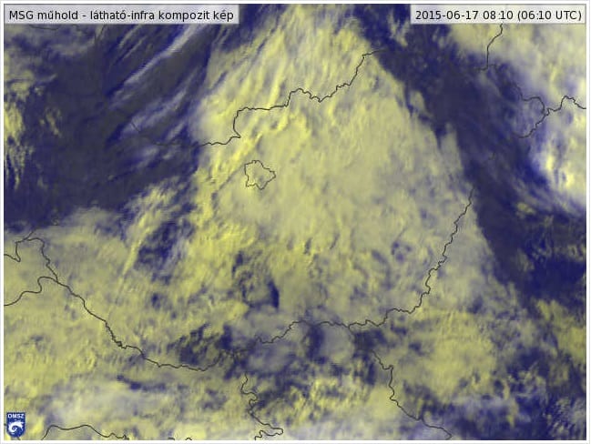 Gyönyörű szót használt a meteorológia a mai légörvényre – térkép