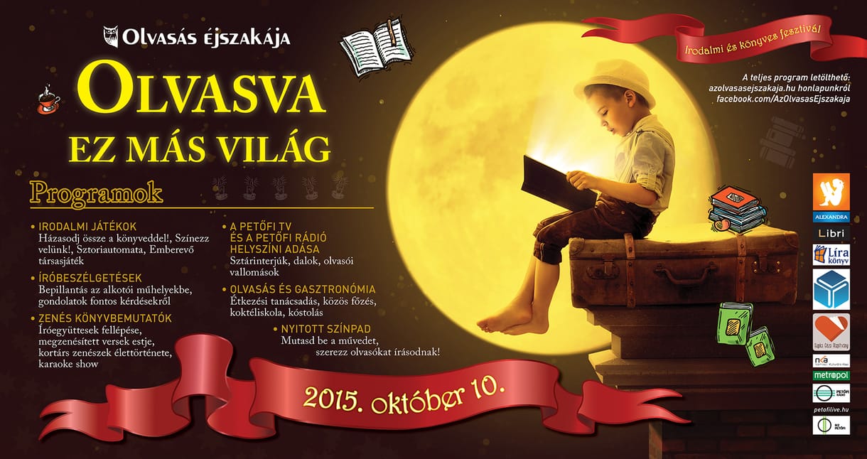 Ágyba bújni a kedvenc könyvünkkel – szombaton ismét Olvasás Éjszakája