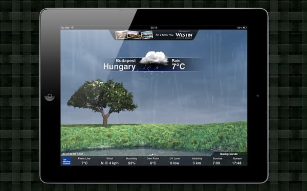 Lenyűgöző lett a Weather Channel új iPades változata