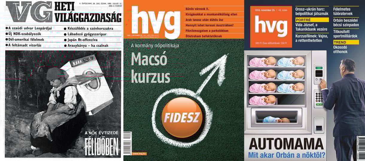 Macsó hímzés és NER-luxusfeleségek – 45 éve ír a HVG a nők helyzetéről