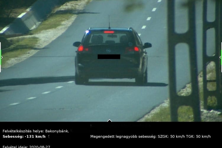 Erős volt a 130-as tempó az 50-es táblánál Bakonybánkon